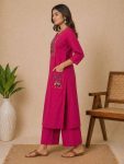 7MODERN COTTON EMBROIDERY WORK TOP PENT SET FESTIVE WEAR WHOLESALE PRICE ETHNIC GARMENT (30)