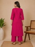 7MODERN COTTON EMBROIDERY WORK TOP PENT SET FESTIVE WEAR WHOLESALE PRICE ETHNIC GARMENT (30)