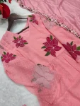 7MODERN GEORGETTE BUTTI WITH EMBROIDERY WORK TOP BOTTOM WITH DUPATTA FESTIVE WEAR WHOLESALE PRICE ETHNIC GARMENT (22)