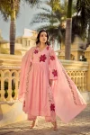 7MODERN GEORGETTE BUTTI WITH EMBROIDERY WORK TOP BOTTOM WITH DUPATTA FESTIVE WEAR WHOLESALE PRICE ETHNIC GARMENT (22)