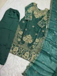 7MODERN GMY SILK EMBROIDERY SEQUENCE WORK TOP BOTTOM WITH DUPATTA FESTIVE WEAR WHOLESALE PRICE ETHNIC GARMENT (60)