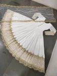 8DESIGNER GEORGETTE EMBROIDERY SEQUENCE WORK GOWN WITH DUPATTA FESTIVE WEAR WHOLESALE PRICE ETHNIC GARMENT (7)