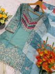 8MODERN SATIN SILK SEQUENCE CODING EMBROIDERY WORK TOP PALAZZO WITH DUPATTA WEDDING WEAR WHOLESALE PRICE ETHNIC GARMENT (18)