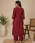 9MODERN COTTON EMBROIDERY WORK TOP PENT SET FESTIVE WEAR WHOLESALE PRICE ETHNIC GARMENT (18)