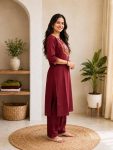 9MODERN COTTON EMBROIDERY WORK TOP PENT SET FESTIVE WEAR WHOLESALE PRICE ETHNIC GARMENT (18)