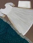 ATTRACTIVE GEORGETTE EMBROIDERY SEQUENCE WORK KURTI PALAZZO WITH DUPATTA FESTIVE WEAR WHOLESALE PRICE ETHNIC GARMENT (3)