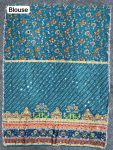 CHINON DIGITAL PRINT WITH MIRROR HANDWORK SAREE WITH UNSTITCHED BLOUSE PARTY WEAR WHOLESALE PRICE ETHNIC GARMENT (3)