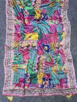 CHINON DIGITAL PRINT WITH MIRROR HANDWORK SAREE WITH UNSTITCHED BLOUSE PARTY WEAR WHOLESALE PRICE ETHNIC GARMENT (1)