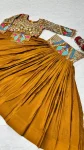 DESIGNER CHINON EMBROIDERY THREAD & SEQUENCE WORK LEHENGA CHOLI WEDDING WEAR WHOLESALE PRICE ETHNIC GARMENT (8)