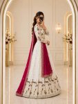 DESIGNER CHINON SILK THREAD EMBROIDERY WORK LEHENGA CHOLI WITH DUPATTA WEDDING WEAR WHOLESALE PRICE ETHNIC GARMENT (9)