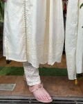 DESIGNER COTTON DOBBY SCHIFLI WORK TOP BOTTOM WITH DUPATTA FESTIVE WEAR WHOLESALE PRICE ETHNIC GARMENT (2)