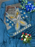 DESIGNER CREPE EMBROIDERY WORK READY TO WEAR SAREE WITH STITCHED BLOUSE PARTY WEAR WHOLESALE PRICE ETHNIC GARMENT (8)
