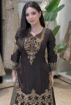 DESIGNER CREPE SILK EMBROIDERY SEQUENCE WORK TOP PALAZZO WITH DUPATTA FESTIVE WEAR WHOLESALE PRICE ETHNIC GARMENT (2)