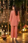 DESIGNER CRUNCHY SILK EMBROIDERY BEADS AND MATKA LACE WORK CO-ORD SET FESTIVE WEAR WHOLESALE PRICE ETHNIC GARMENT (4)