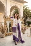 DESIGNER DUAL TONE STAR GEORGETTE EMBROIDERY SEQUENCE WORK TOP PALAZZO WITH DUPATTA FESTIVE WEAR WHOLESALE PRICE ETHNIC GARMENT (5)