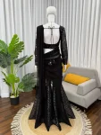 DESIGNER FAUX GEORGETTE THREAD WITH SEQUENCE WORK CHOLI SHARARA WITH DUPATTA PARTY WEAR WHOLESALE PRICE ETHNIC GARMENT (3)