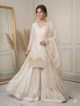 DESIGNER FENDY BEADS WITH SEQUENCE EMBROIDERY & CUT WORK TOP PALAZZO WITH DUPATTA FESTIVE WEAR WHOLESALE PRICE ETHNIC GARMENT (2)