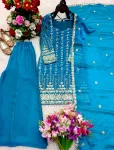 DESIGNER FENDY SATIN SILK EMBROIDERY 5 MM SEQUENCE WORK TOP PALAZZO WITH DUPATTA FESTIVE WEAR WHOLESALE PRICE ETHNIC GARMENT (2)