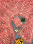 DESIGNER GEORGETTE CUTDANA AND REAL MIRROR WORK SAREE WITH UNSTITCHED BLOUSE FESTIVE WEAR WHOLESALE PRICE ETHNIC GARMENT (3)