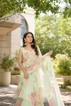 DESIGNER GEORGETTE DIGITAL PRINT WORK LEHENGA SAREE WITH STITCHED BLOUSE PARTY WEAR WHOLESALE PRICE ETHNIC GARMENT (1)