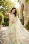 DESIGNER GEORGETTE DIGITAL PRINT WORK LEHENGA SAREE WITH STITCHED BLOUSE PARTY WEAR WHOLESALE PRICE ETHNIC GARMENT (1)
