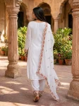 DESIGNER GEORGETTE EMBROIDERED COTTON THREAD WORK TOP BOTTOM WITH DUPATTA FESTIVE WEAR WHOLESALE PRICE ETHNIC GARMENT (9)