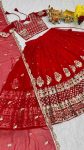 DESIGNER GEORGETTE EMBROIDERY 7 MM SEQUENCE WORK LEHENGA CHOLI WITH DUPATTA WEDDING WEAR WHOLESALE PRICE ETHNIC GARMENT (7)