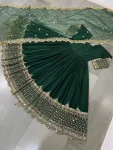 DESIGNER GEORGETTE EMBROIDERY SEQUENCE WORK GOWN WITH DUPATTA FESTIVE WEAR WHOLESALE PRICE ETHNIC GARMENT (11)