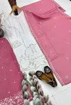 DESIGNER GEORGETTE EMBROIDERY SEQUENCE WORK WITH PERAL MOTI HAND WORK TOP PALAZZO WITH DUPATTA FESTIVE WEAR WHOLESALE PRICE ETHNIC GARMENT (3)