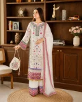 DESIGNER GEORGETTE EMBROIDERY WORK & REAL MIRROR WORK TOP PALAZZO WITH DUPATTA FESTIVE WEAR WHOLESALE PRICE ETHNIC GARMENT (2)