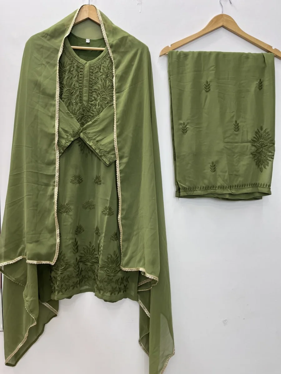 DESIGNER GEORGETTE EMBROIDERY WORK TOP PALAZZO WITH DUPATTA FESTIVE WEAR WHOLESALE PRICE ETHNIC GARMENT (14)
