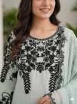 DESIGNER GEORGETTE SEQUENCE EMBROIDERY WORK TOP BOTTOM WITH DUPATTA FESTIVE WEAR WHOLESALE PRICE ETHNIC GARMENT (8)