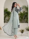 DESIGNER GEORGETTE SEQUENCE EMBROIDERY WORK TOP BOTTOM WITH DUPATTA FESTIVE WEAR WHOLESALE PRICE ETHNIC GARMENT (8)