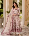 DESIGNER GEORGETTE THREAD WITH SEQUENCE WORK GOWN BOTTOM WITH DUPATTA FESTIVE WEAR WHOLESALE PRICE ETHNIC GARMENT (3)