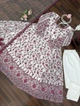 DESIGNER GEORGETTE THREAD WITH SEQUENCE WORK GOWN BOTTOM WITH DUPATTA FESTIVE WEAR WHOLESALE PRICE ETHNIC GARMENT (3)