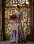 DESIGNER GMY SILK EMBROIDERY 5 MM SEQUENCE WORK TOP PALAZZO WITH DUPATTA FESTIVE WEAR WHOLESALE PRICE ETHNIC GARMENT (9)