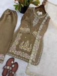 DESIGNER GMY SILK EMBROIDERY SEQUENCE WORK TOP PALAZZO WITH DUPATTA WEDDING WEAR WHOLESALE PRICE ETHNIC GARMENT (10)