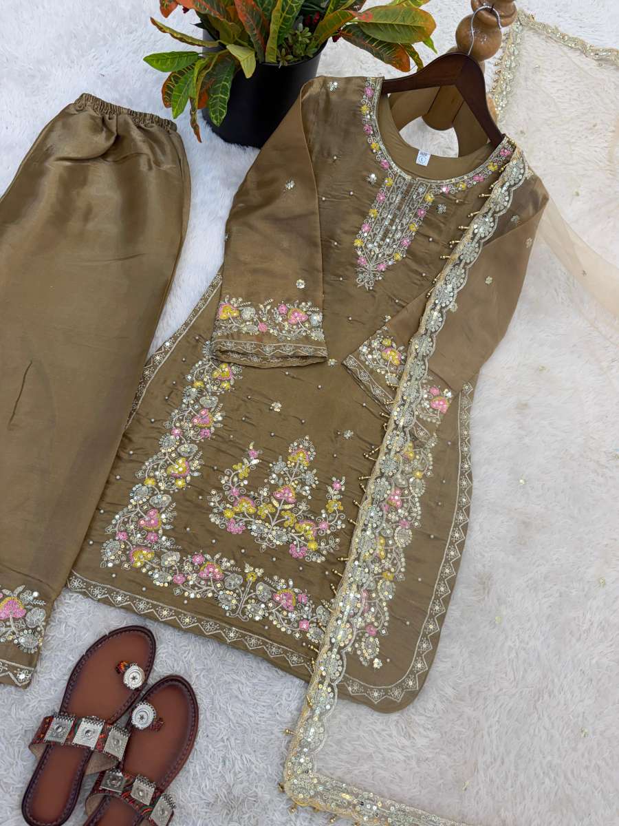 DESIGNER GMY SILK EMBROIDERY SEQUENCE WORK TOP PALAZZO WITH DUPATTA WEDDING WEAR WHOLESALE PRICE ETHNIC GARMENT (15)