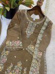 DESIGNER GMY SILK EMBROIDERY SEQUENCE WORK TOP PALAZZO WITH DUPATTA WEDDING WEAR WHOLESALE PRICE ETHNIC GARMENT (10)