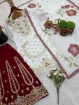 DESIGNER GMY SILK EMBROIDERY SEQUENCE WORK TOP PALAZZO WITH DUPATTA WEDDING WEAR WHOLESALE PRICE ETHNIC GARMENT (5)