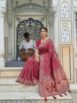 DESIGNER KHADI GEORGETTE WEAVING WITH PIPING BORDER WORK SAREE WITH UNSTITCHED BLOUSE WEDDING WEAR WHOLESALE PRICE ETHNIC GARMENT (9)
