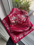 DESIGNER MALAI SATIN BEADS 3 SEQUNCE EMBROIDERY WORK LACE BORDER WORK SAREE WITH STITCHED BLOUSE WEDDING WEAR WHOLESALE PRICE ETHNIC GARMENT (6)