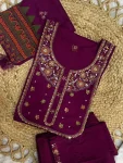 DESIGNER MANGO SILK MULTI EMBROIDERY WITH SEQUENCE & HAND WORK TOP BOTTOM WITH DUPATTA FESTIVE WEAR WHOLESALE PRICE ETHNIC GARMENT (14)