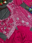 DESIGNER RANGOLI EMBROIDERY SEQUENCE WORK LEHENGA CHOLI WITH DUPATTA PARTY WEAR WHOLESALE PRICE ETHNIC GARMENT (5)