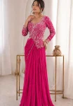 DESIGNER RANGOLI EMBROIDERY SEQUENCE WORK LEHENGA CHOLI WITH DUPATTA PARTY WEAR WHOLESALE PRICE ETHNIC GARMENT (5)