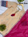 DESIGNER RANGOLI SILK EMBROIDERY WORK WITH FANCY LACE WORK TOP SHARARA WITH DUPATTA FESTIVE WEAR WHOLESALE PRICE ETHNIC GARMENT (2)