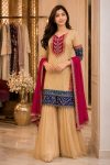 DESIGNER RANGOLI SILK EMBROIDERY WORK WITH FANCY LACE WORK TOP SHARARA WITH DUPATTA FESTIVE WEAR WHOLESALE PRICE ETHNIC GARMENT (2)