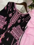 DESIGNER RAYON EMBROIDERY WORK WITH PAPER WORK MIRROR EFFECT WORK TOP PALAZZO WITH DUPATTA FESTIVE WEAR WHOLESALE PRICE ETHNIC GARMENT (2)