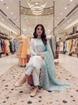 DESIGNER ROMAN GLASS EMBROIDERY THREAD WORK TOP PALAZZO WITH DUPATTA FESTIVE WEAR WHOLESALE PRICE ETHNIC GARMENT (10)