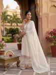 DESIGNER ROMAN SILK EMBROIDERY SEQUENCE WORK TOP BOTTOM WITH DUPATTA FESTIVE WEAR WHOLESALE PRICE ETHNIC GARMENT (11)
